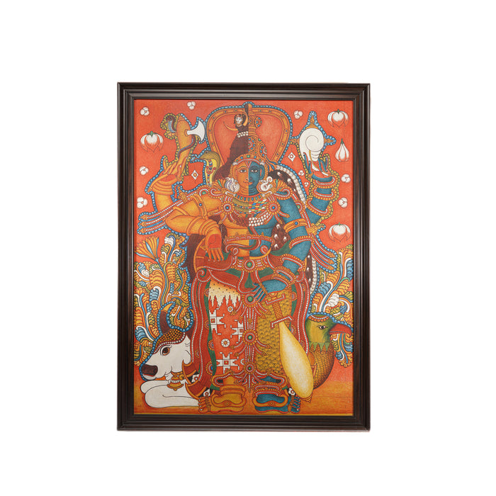 Rare Kerala mural painting of Shankaranarayanan, for home decor