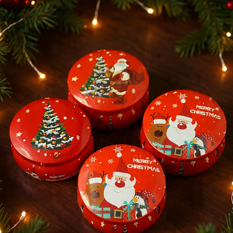 Scented Christmas Candle in Tin | Festive Travel Candle