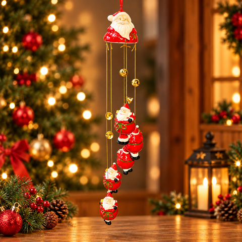 Santa Claus Christmas Wind Chime.