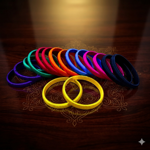 Thread Bangles | Colourful Thread Bangles For Women