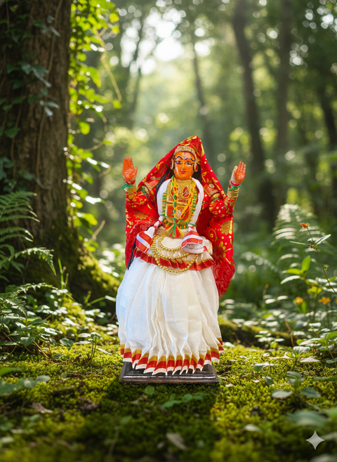 Kathakali Figurine Rukmini | Kerala Handicraft Doll