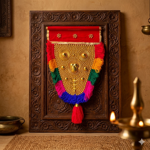 Kerala Nettipattam 1 feet | Elephant Caparison | Decorative Show piece
