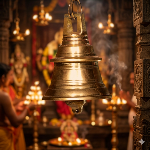 Brass Decorative Hanging Bell | 5 Inch
