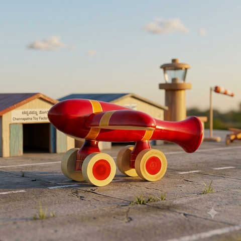 Wooden Aeroplane Toy | Channapatna Toys Online Shopping
