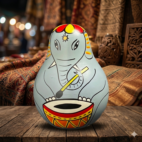 Wooden Elephant Balancing Doll