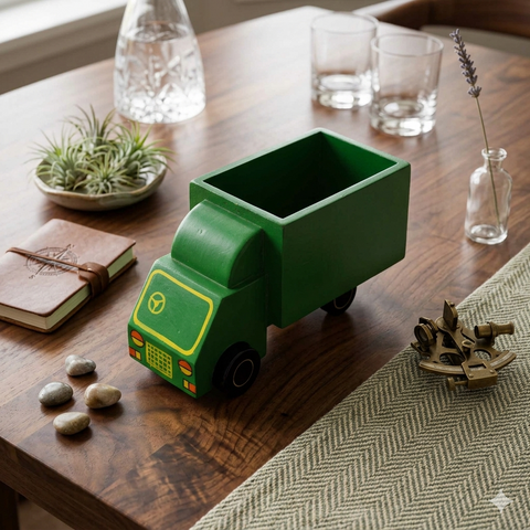 Wooden Food Truck Toy For Kids