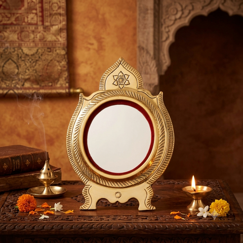 Aranmula Kannadi | Tabletop | Original Metal Mirror of Kerala