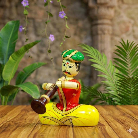 Wooden Musician Figurines
