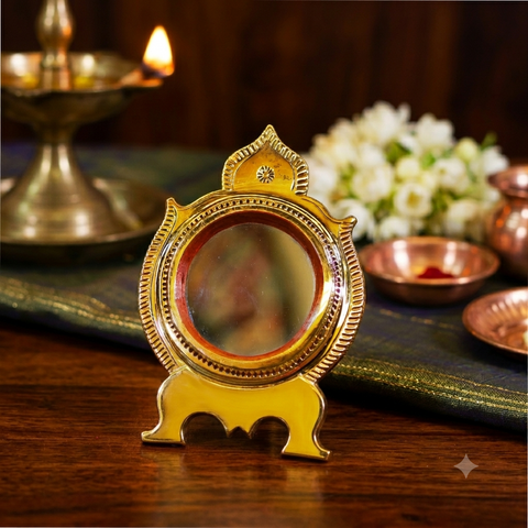 Aranmula Kannadi | Tabletop | Original Metal Mirror of Kerala