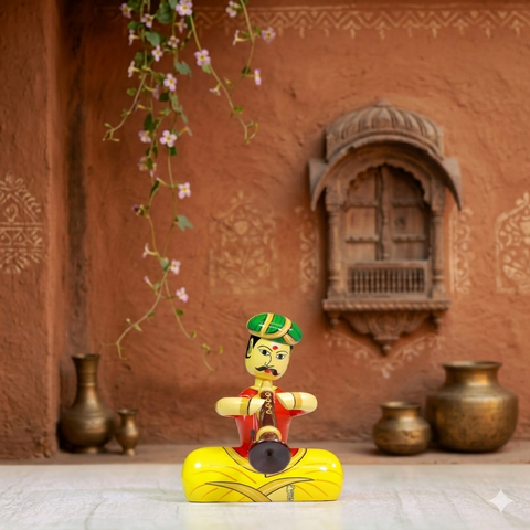 Wooden Musician Figurines
