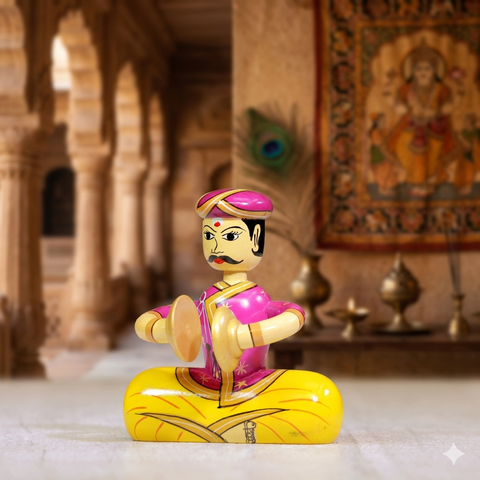Wooden Musician Figurines