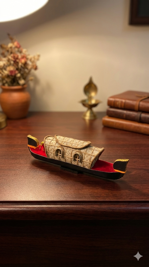 Kerala Kumarakom House Boat with Two Windows | Home Decor |Gift