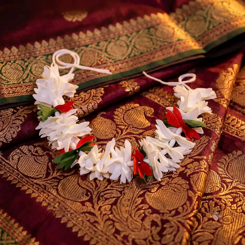Artificial Flower Strands For Women | Jasmine Flowers | Artificial Gajra |  Hair Accessory