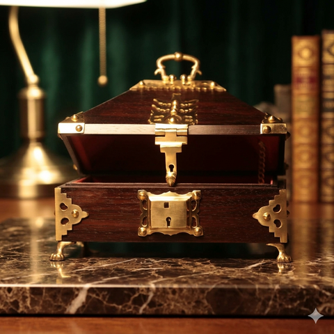 Hand Crafted Nettur Petti 10 x7 | Amadapetti | Ornament Box