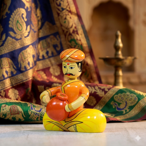 Wooden Musician Figurines