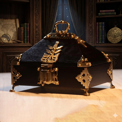 Hand Crafted Nettur Petti 10 x7 | Amadapetti | Ornament Box