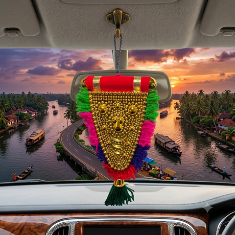Nettipattam Car Hanging | Car Hanging  Ornament | Car Hangings