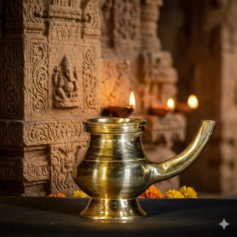 Kerala Brass Pooja Thali Set | 5 items | Pooja Set
