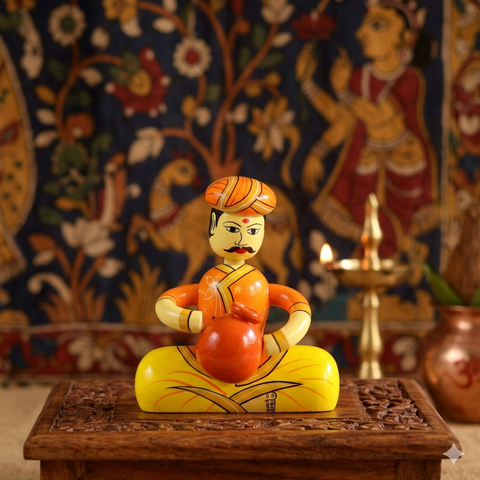 Wooden Musician Figurines
