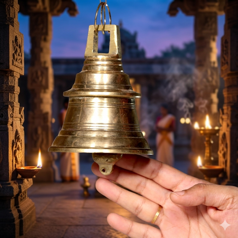 Brass Decorative Hanging Bell | 5 Inch
