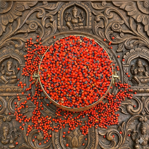 Kunnikkuru | Red & Black Gunja Seeds | Chirmi seeds | Kundumani seeds