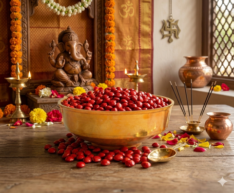 Traditional Brass Small Uruli for Decoration
