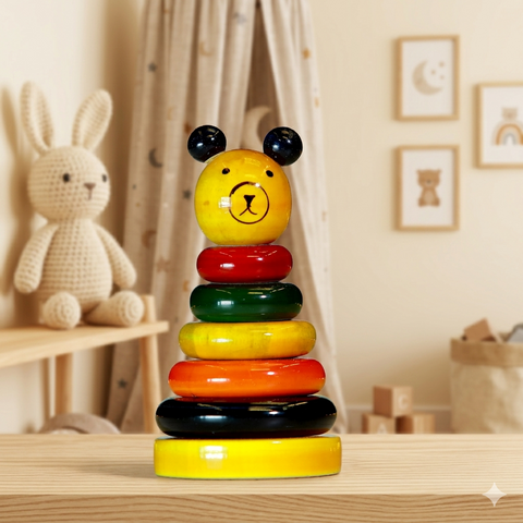 Wooden Bear Stacking Toy