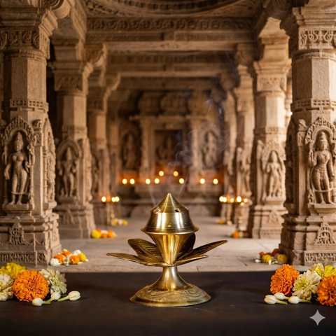 Kerala Brass Pooja Thali Set | 5 items | Pooja Set