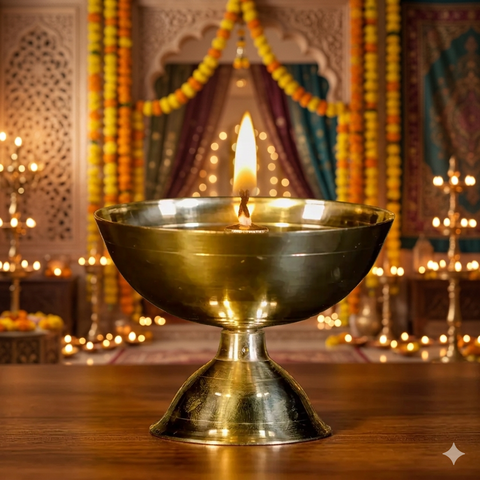 Brass Nanda Vilakku | Cup Vilakku | Oil Lamp | Vishu Collections