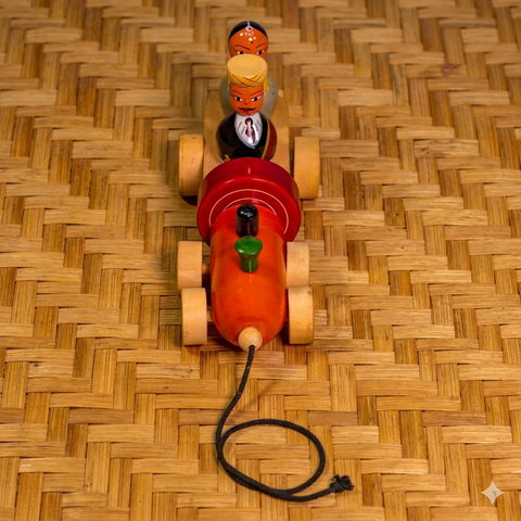 Channapatna Man And Woman Engine Toy | Wooden Toy | Eco- Friendly Toys