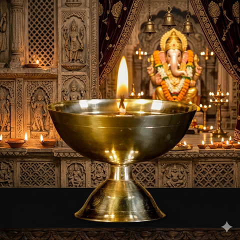 Brass Nanda Vilakku | Cup Vilakku | Oil Lamp | Vishu Collections