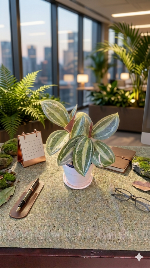 Emerald Green Calathea plant - Calathea Medallion