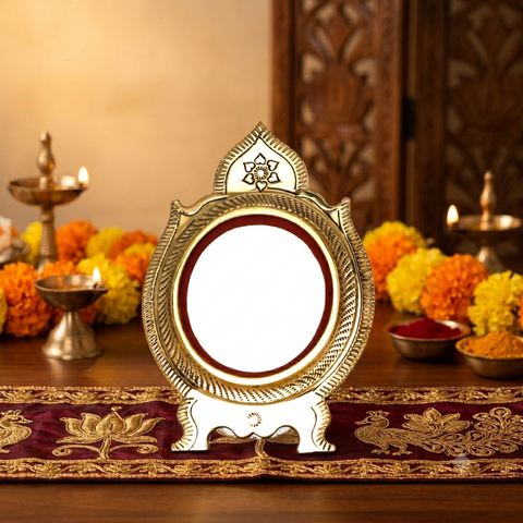 Aranmula Kannadi | Tabletop | Original Metal Mirror of Kerala