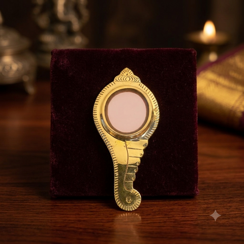 Aranmula Kannadi (Conch- Shaped) | Metal Mirror