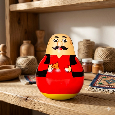 Wooden Motu Balancing Doll | Wooden Decor
