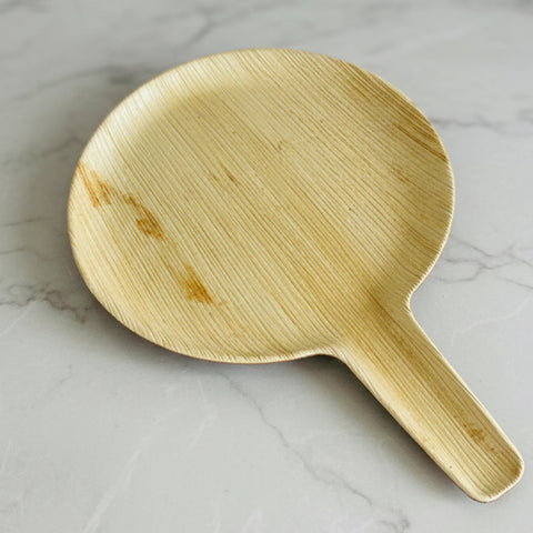 Handcrafted Areca Palm Leaf Sheath Hand Fan | Natural Eco-Friendly Fan