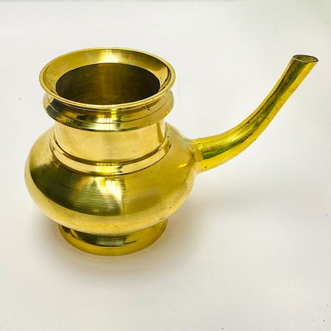 Traditional Brass Kindi – Kerala Style Brass Kindi | Handcrafted Brass Water Vessel | Traditional Pooja & Temple Accessory