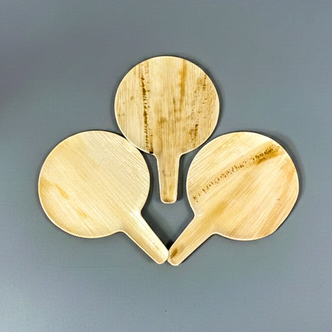 Handcrafted Areca Palm Leaf Sheath Hand Fan | Natural Eco-Friendly Fan