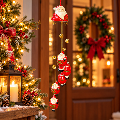 Santa Claus Christmas Wind Chime.