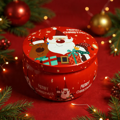 Scented Christmas Candle in Tin | Festive Travel Candle