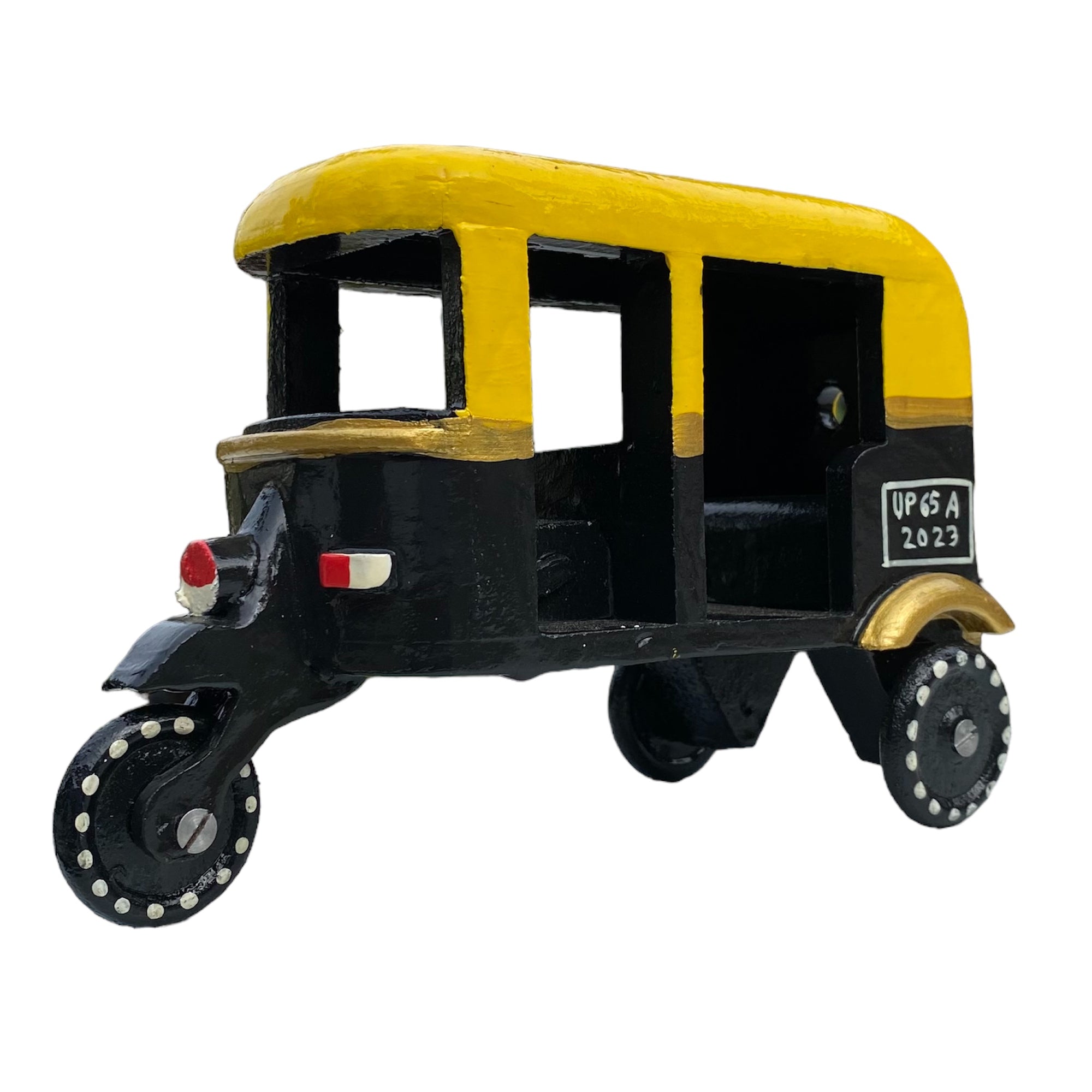 Auto Rickshaw | Handpainted Wooden Toy | Home Decor– CultureShoppe