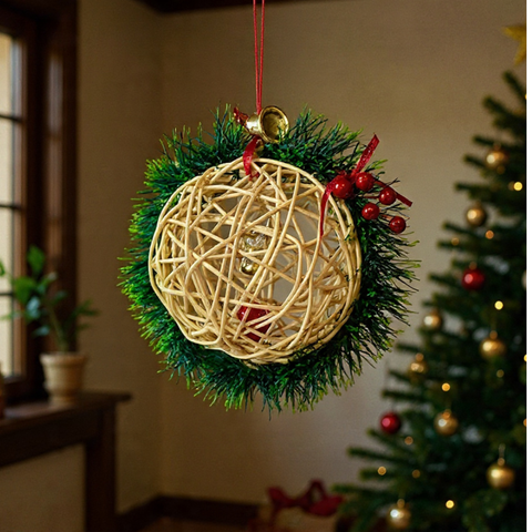 •	Handcrafted Christmas Hanging | Eco-Conscious Festive Décor (From ₹150 onwards)