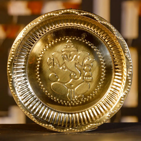 brass thali