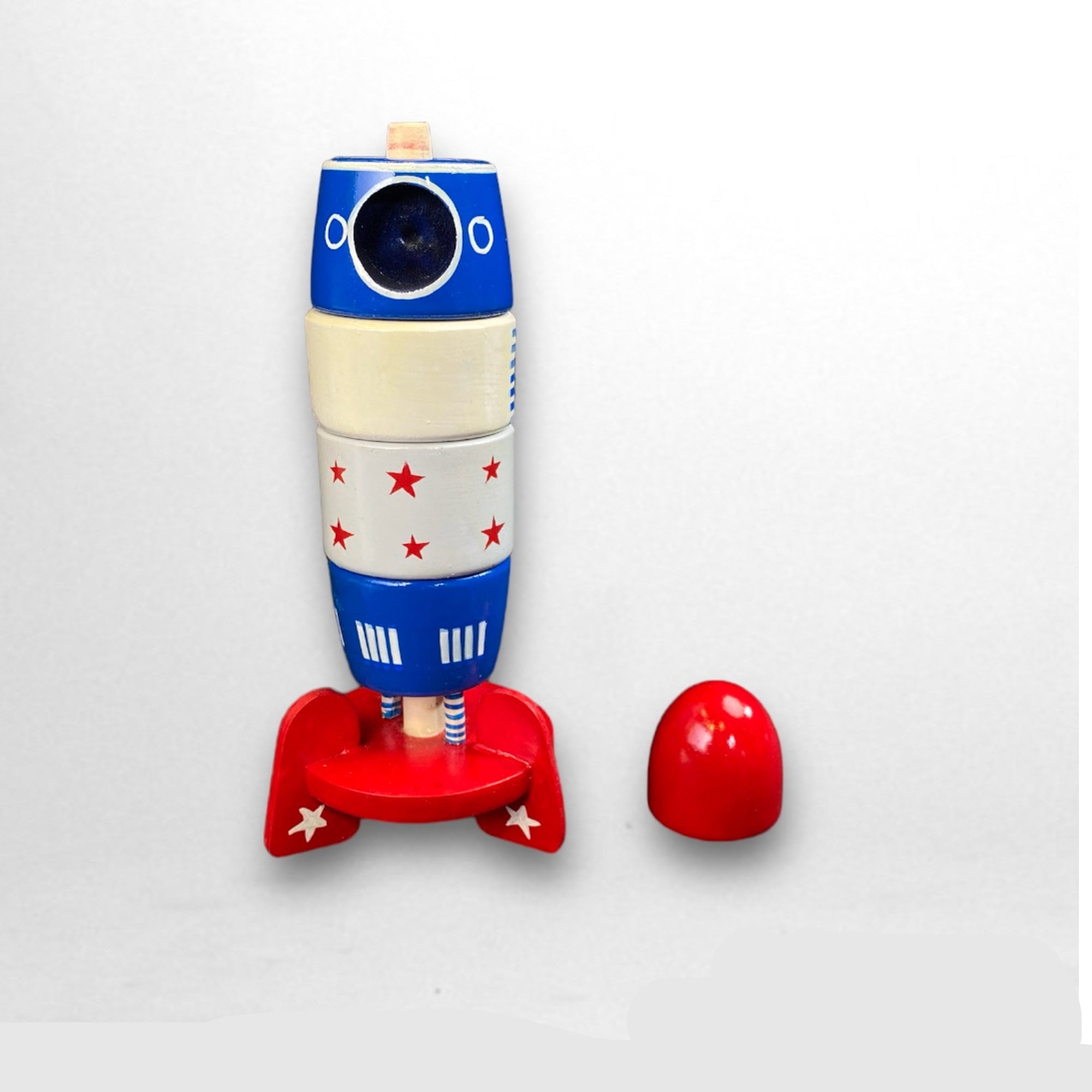Wooden Rocket | Stacking Toy | Channapatna Toys– CultureShoppe
