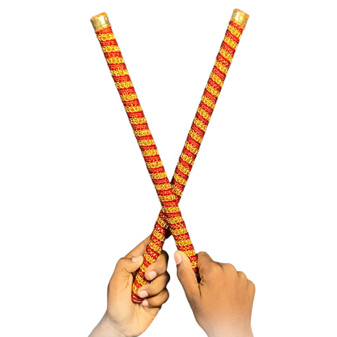 dandiya stick orange color