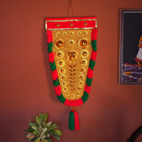 handcrafted nettipattam elephant caparison wall hanging 2.5feet