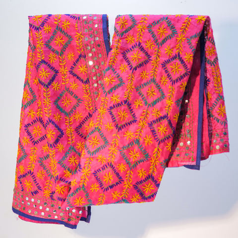 Hand-Embroidered Phulkari Shawl