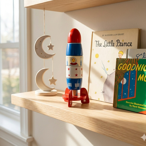 Wooden Rocket | Stacking Toy | Channapatna Toys
