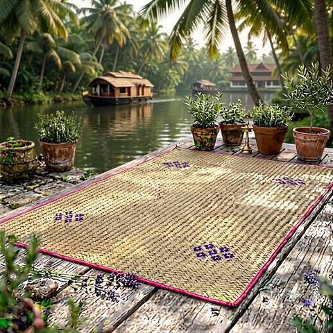 Handmade Screw Pine Mat / Thazha Paya