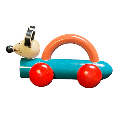 wooden animal pull along toy